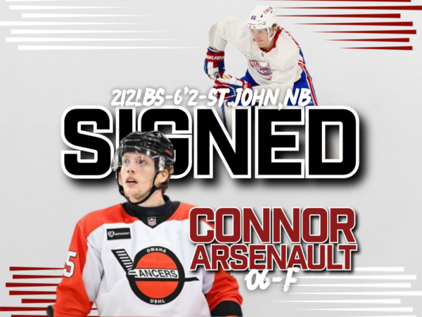 Chiefs sign 06 forward Connor Arsenault